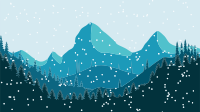 Snowy Mountains Scene By hddpratama