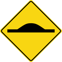Speed bump (road sign)