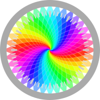 Colorful watch without hands
