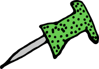 Green Pushpin