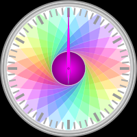 Real Time Clock with fewer colors
