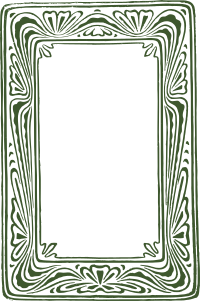 Green Rough Curly Frame