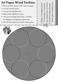A4 Paper Wind Turbine (pathed text)