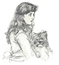 Girl and Her Dog