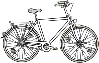 bicycle - lineart