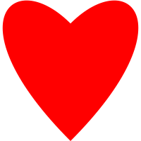 Heart singe Bezier curve