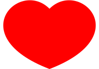 Heart single Bezier curve wider