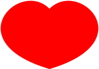 Heart single Bezier curve as wide as possible