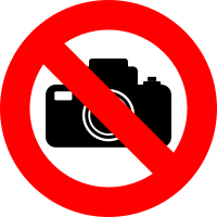 Cameras not allowed