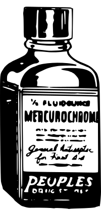 Mercurochrome bottle