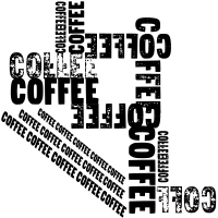 Abstract Coffee Text