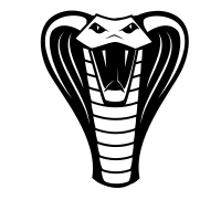 Cobra snake logo silhouette