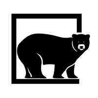 Grizzly bear silhouette clip art