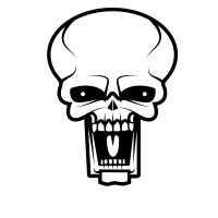 Screaming skull