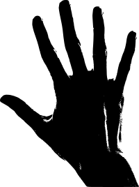 Silhouette Woman Hand