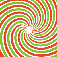 Radial beams in red and green