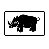 Rhinoceros silhouette
