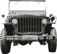 Old army jeep