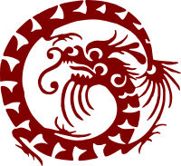 Red dragon circle