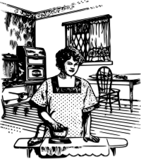Mother Ironing