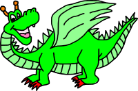 Cartoon dragon