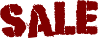 Grungy sale stencil text