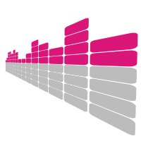 Pink and grey tiles