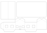 pattern of paper house