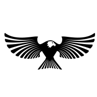 Eagle wings silhouette