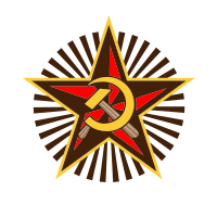 Communist symbol with hammer and sickle