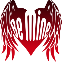 Be Mine Heart Wings