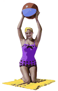 One Piece Bathing Suit Lady