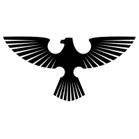 Falcon wings silhouette