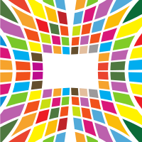 Colourful tiles pattern