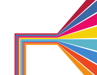 Coloured stripes perspective view