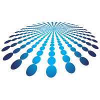 Blue dots burst