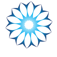 Blue flower logo concept