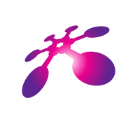 Pink shape logo concept