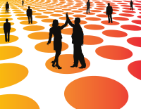 Business success graphic concept