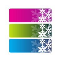 Christmas banners with snowflakes