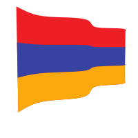 Waving flag of Armenia