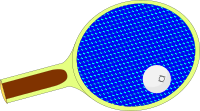 Table Tennis Paddle and Ball