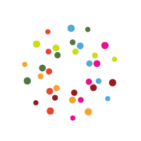Random coloured dots