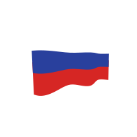 Waving flag of Russia