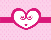 Cute pink heart background