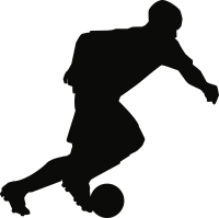 Football player silhouette