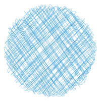 Blue scribble lines