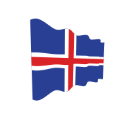 Iceland waving flag