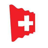 Waving flag of Switzerland