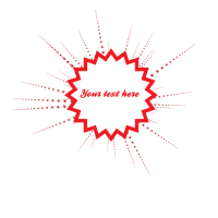 Sticker with text